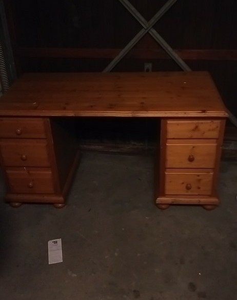Eiken houten bureau