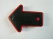 veiligheidslampje in pijlvorm, rood, Nieuw, met clip,6.5 cm