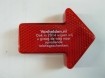 veiligheidslampje in pijlvorm, rood, Nieuw, met clip,6.5 cm