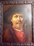 Olieverfschilderij Rembrandt zelfportret door J.v. Cappelo