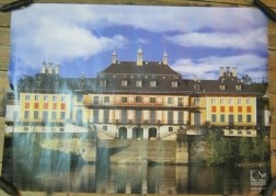 poster van Schloss Pilnitz bij Dresden,NIEUW,84 x 54.5 cm