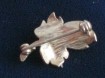 Zilver Broche [Blaadje met Cultive Parel}