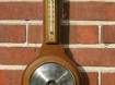 Klass. Banjo Baro-/hygro-/ thermometer,eiken,nst.