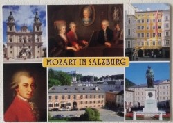 Ansichtkaart Mozart in Salzburg