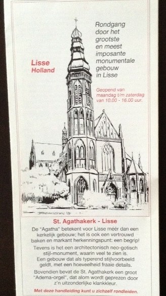 Foldertje - St. Agathakerk - Lisse