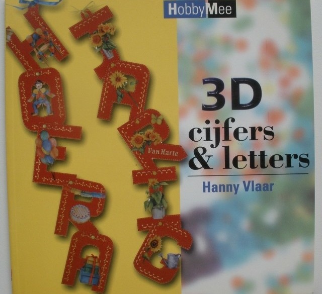 Boekje - 3D cijfers & letters
