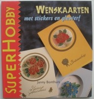 Boekje - Wenskaarten met stickers en glasverf