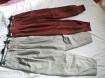 Suede Pantalon/ Broek[Antiloopleer]kleur Bordeau