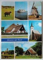 Ansichtkaart - Groeten van Texel - !988