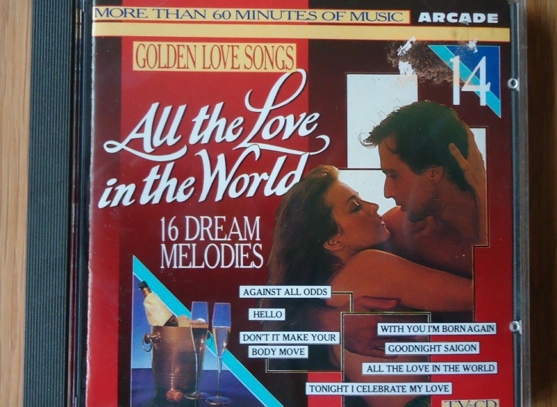 De verzamel-CD "Golden Love Songs Volume 14" van Arcade.