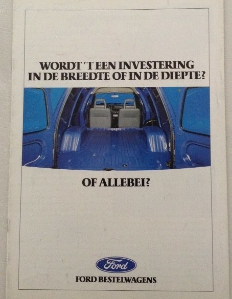 Folder - Ford Bestelwagens - 1988