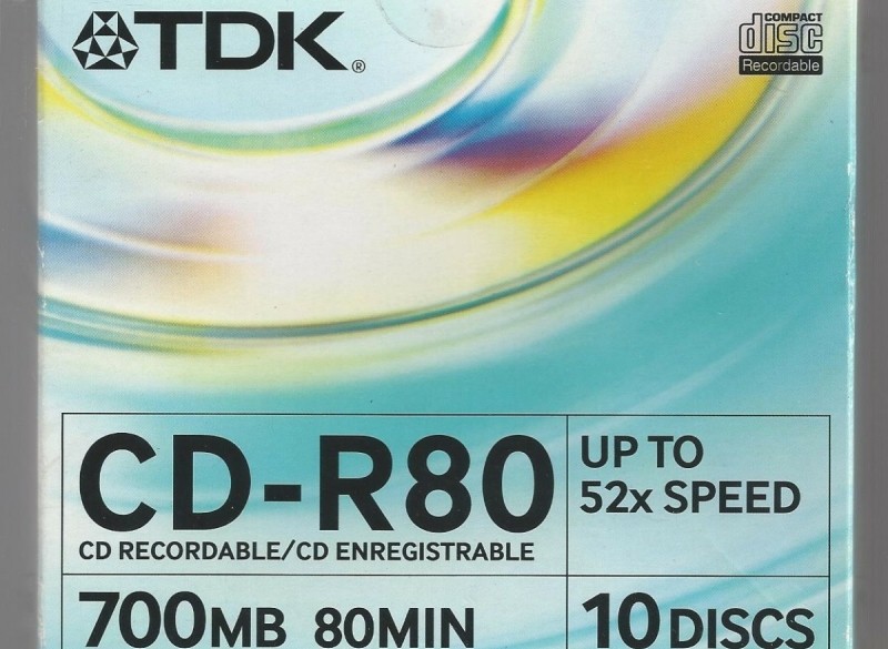 10 Discs TDK. 700 MB