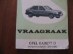  Vraagbaak van de Opel Kadett D