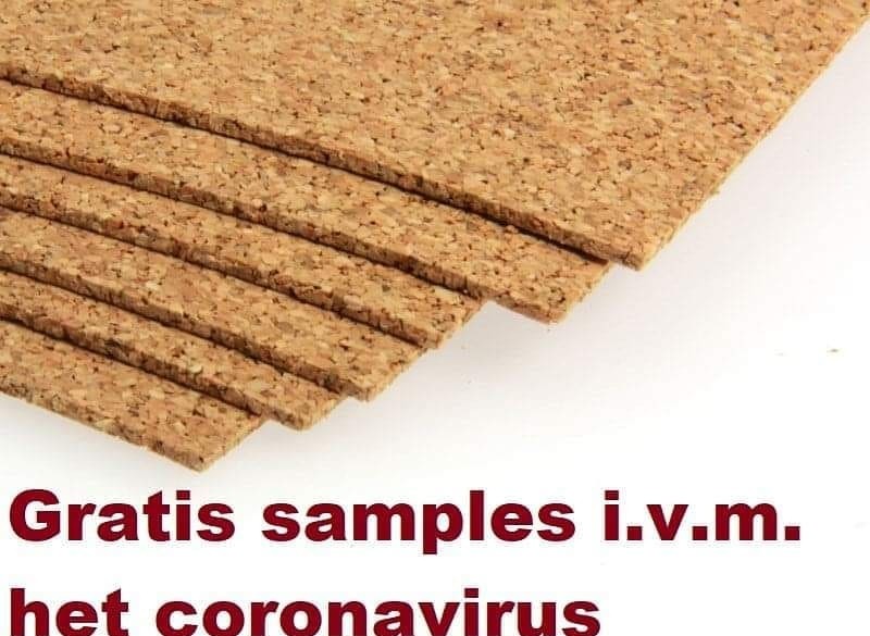 Gratis samples i.v.m. Coronavirus
