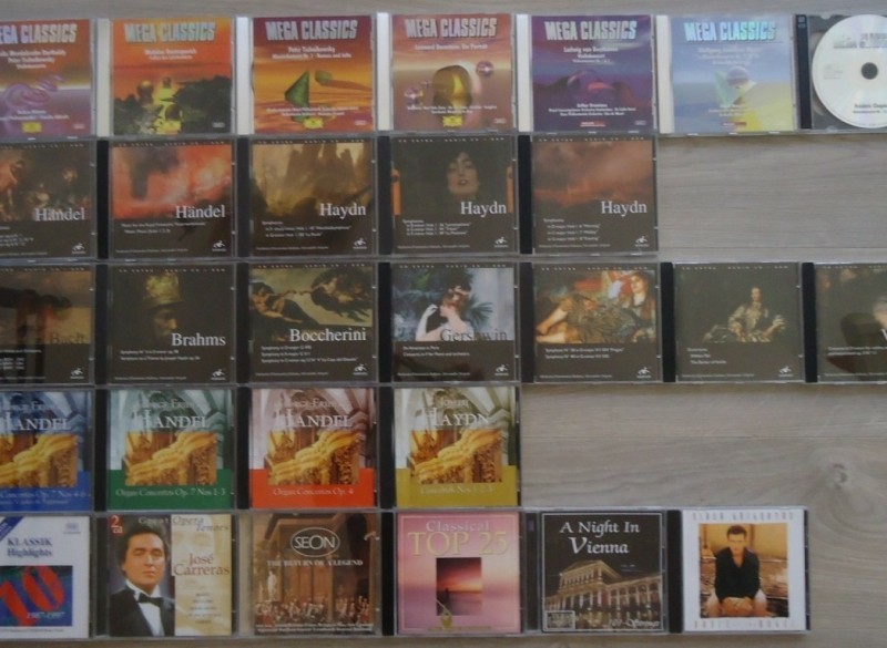 Te koop diverse nieuwe originele klassieke CD's.