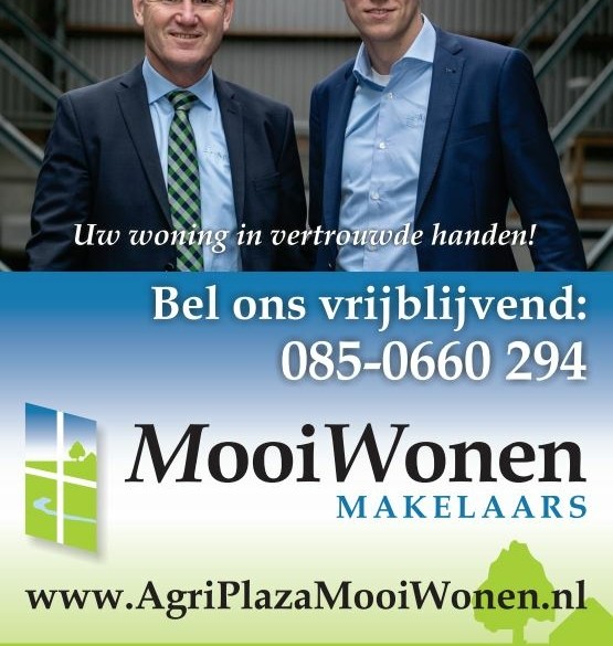 Mooi Wonen Makelaars  is onderdeel van AgriPlaza Makelaars.
