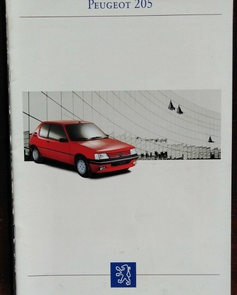 Folder/brochure - Peugeot 205 - 1993