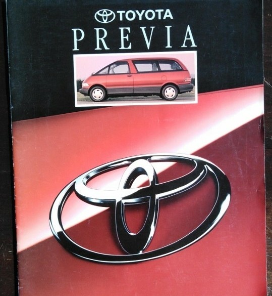 Folder/brochure - Toyota Previa - 1992