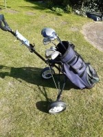 Complete golfset met trolley en 5 ballen