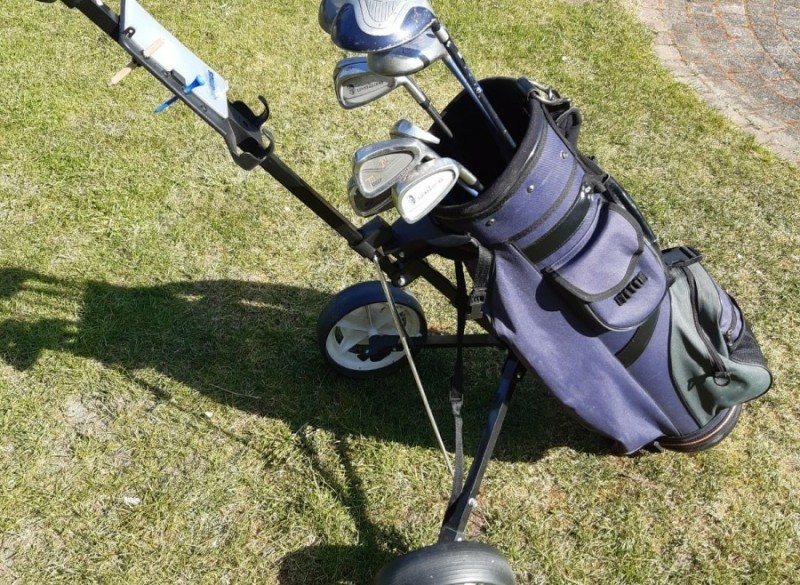 Complete golfset met trolley en 5 ballen