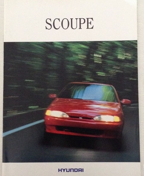 Folder/brochure - Hyundai Scoupe