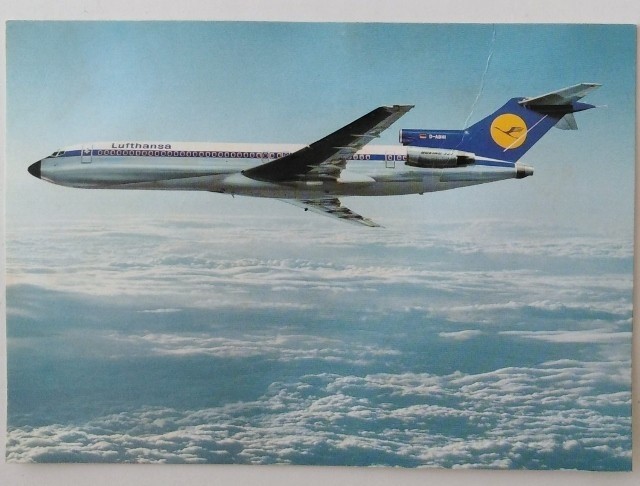 Ansichtkaart - Lufthansa B 727