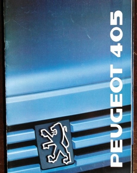 Folder/brochure - PEUGEOT 405 - 1989