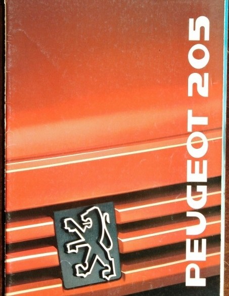 Folder/brochure - Peugeot 205 -1989