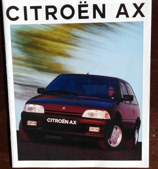 Folder/brochure - CITROËN AX - 1992