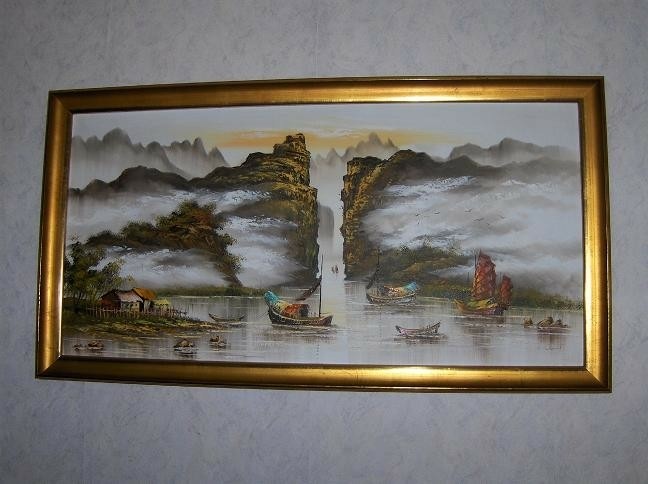 Chinees schilderij 130 x 70 cm