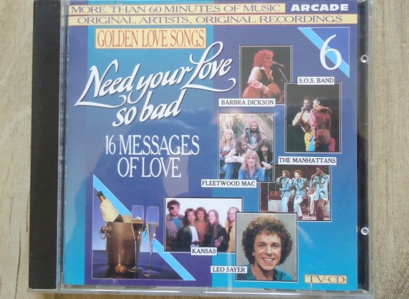 De originele verzamel-CD Need Your Love So Bad van Arcade.