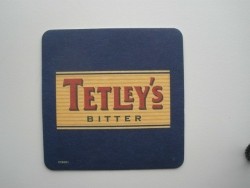 1 bierviltje Tetley's