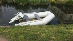 Rubberboot Brig met Honda motor 5pk 4 takt