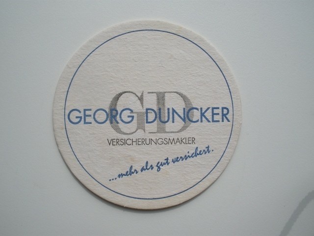 1 bierviltje - Georg Duncker