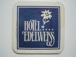 1 bierviltje - Hotel Edelweiss