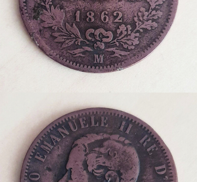 Italië 10 centesimi 1862