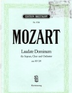 Laudate Dominum,W.A. Mozart,KV339,pianouittreksel,Breitkopf