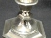metalen zilverkl.kandelaar,hooggl,9 cm h, diam 10.5 cm,zgst