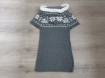 mooie grijs witte tuniek/jurk met capuchon mt 152