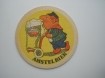 1 bierviltje Amstel - Man met glas bier op steekwagen