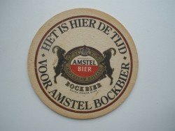 1 bierviltje Amstel - Het is hier de tijd voor Bock Bier