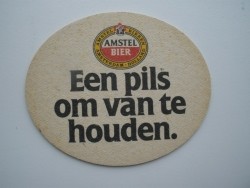 1 bierviltje Amstel - Een pils om van te houden