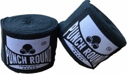 Punch Round™ HQ Bandage Zwart Hand Wraps No Stretch 260 cm…