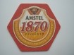 1 bierviltje Amstel - zeshoek
