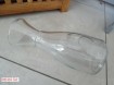Hoge glazen karaf met een inhoud van 1 liter (hoogte: 26 cm…