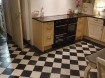 keukenvloer zwart wit marmer 20x20 cm getrommeld