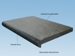 zwembadranden natuursteen / basalt / hardsteen / graniet