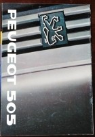 Folder/brochure - PEUGEOT 505 - 1989