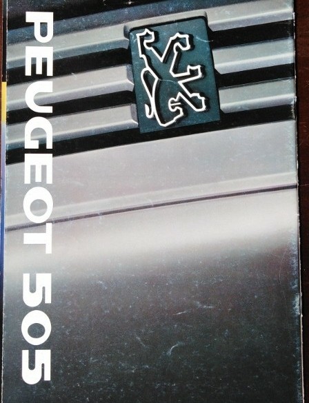 Folder/brochure - PEUGEOT 505 - 1989