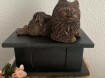 Pomeriaan hondenbeeld op urn als set of los beeldje te koop